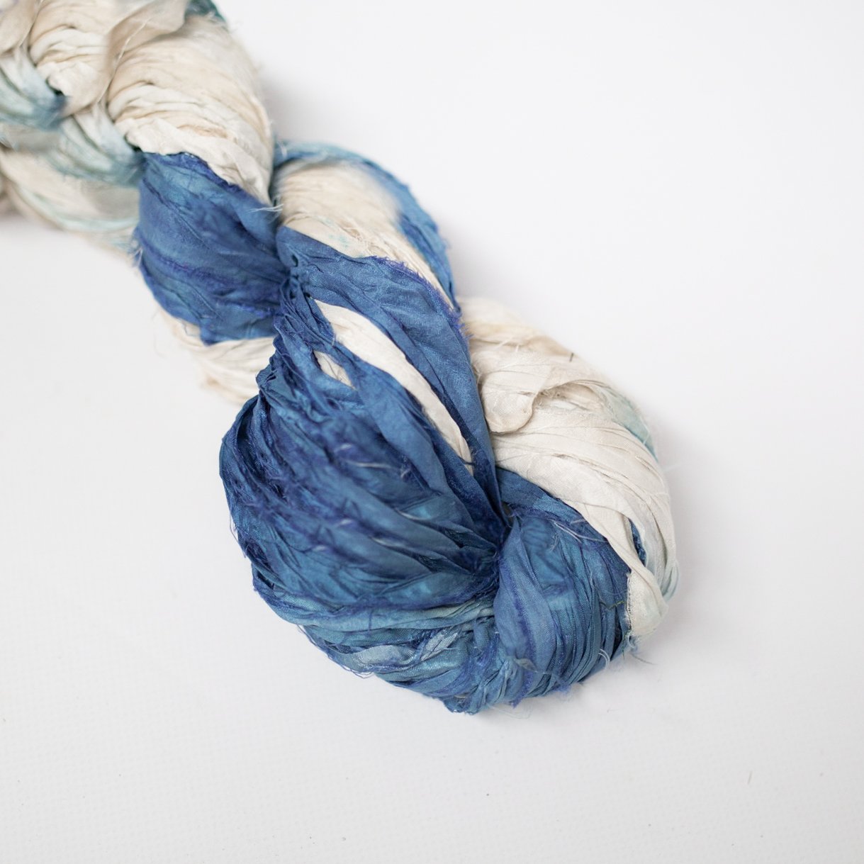 Mary Maker Studio ribbons Sapphire Recycled Sari Silk Ombre' Ribbon macrame cotton macrame rope macrame workshop macrame patterns macrame