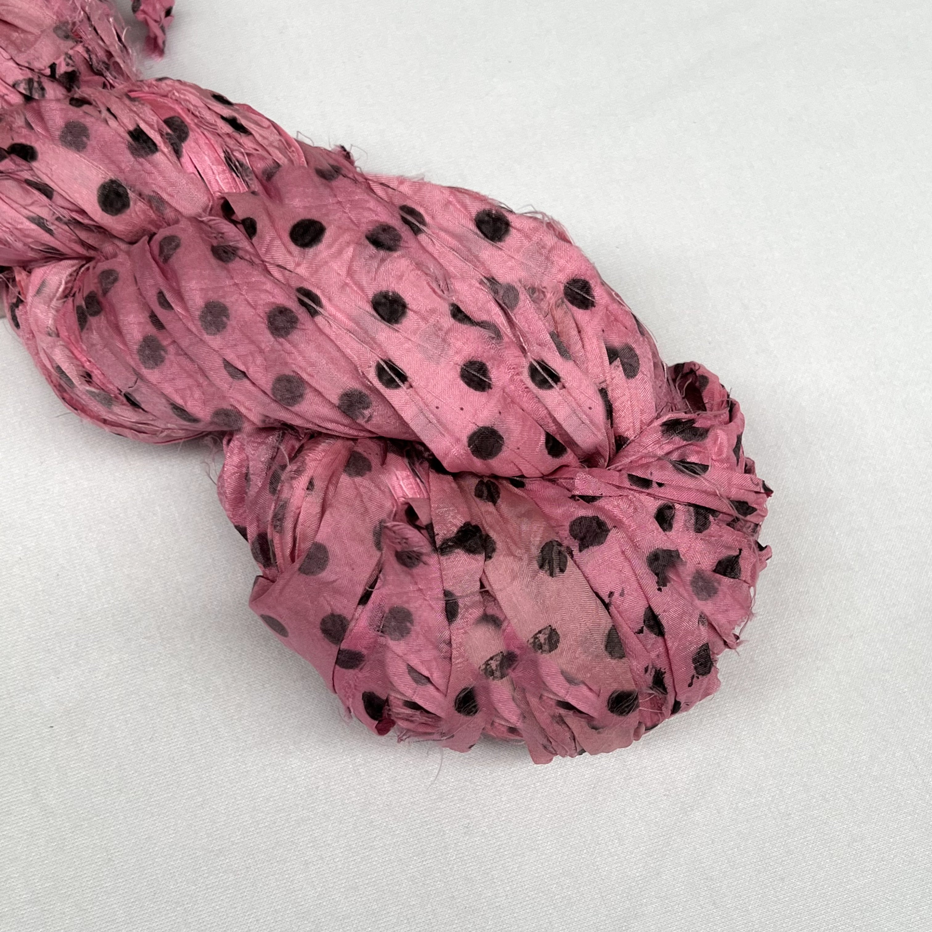 Mary Maker Studio ribbons Sari Silk Polkadot Ribbon macrame cotton macrame rope macrame workshop macrame patterns macrame