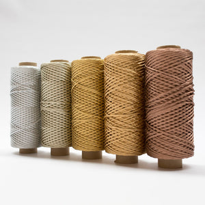 Mary Maker Studio SHIMMER Bronze || Metallic Macrame String & Rope macrame cotton macrame rope macrame workshop macrame patterns macrame