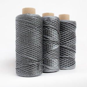 Mary Maker Studio SHIMMER Graphite Grey // Metallic Macrame String macrame cotton macrame rope macrame workshop macrame patterns macrame