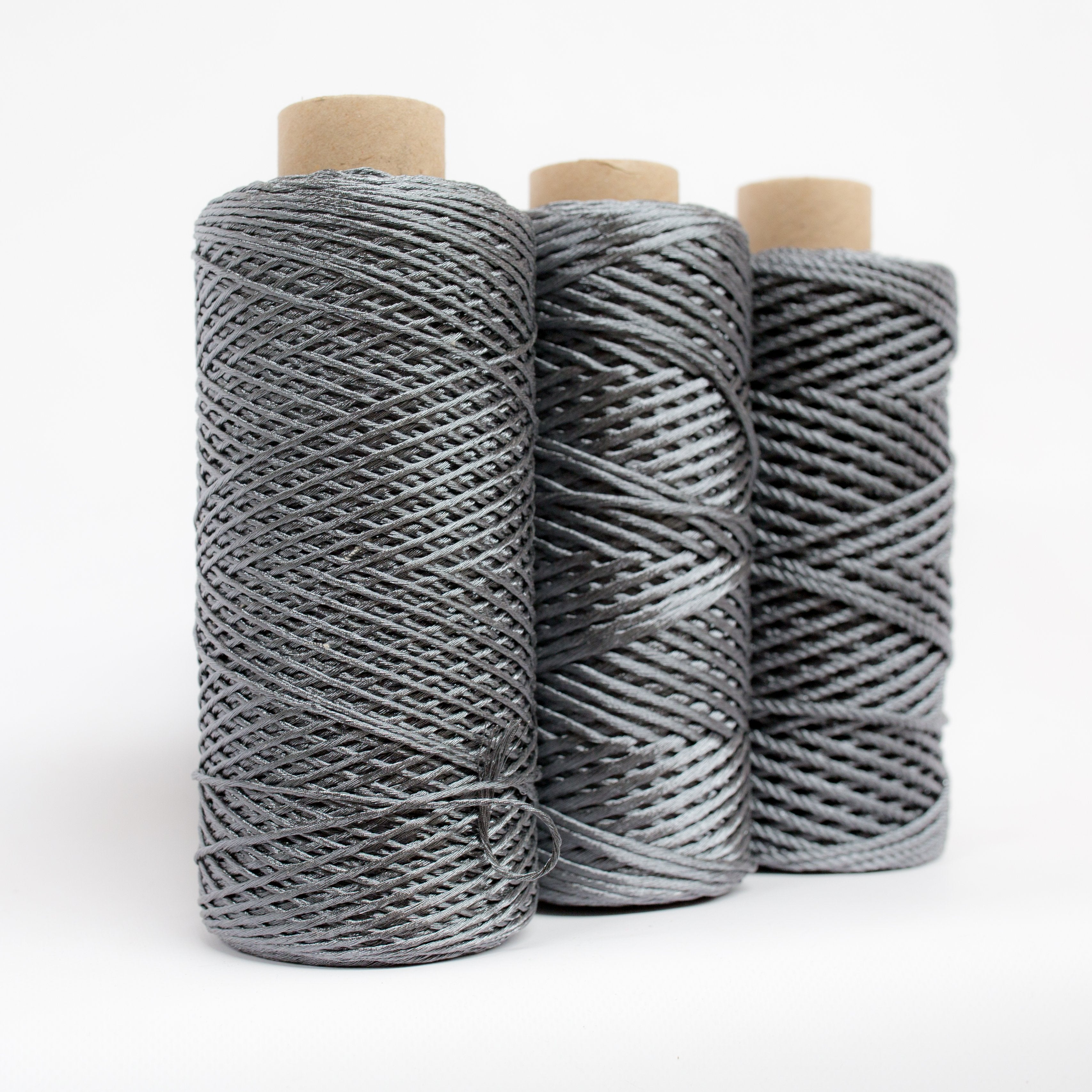 Mary Maker Studio SHIMMER Graphite Grey // Metallic Macrame String macrame cotton macrame rope macrame workshop macrame patterns macrame