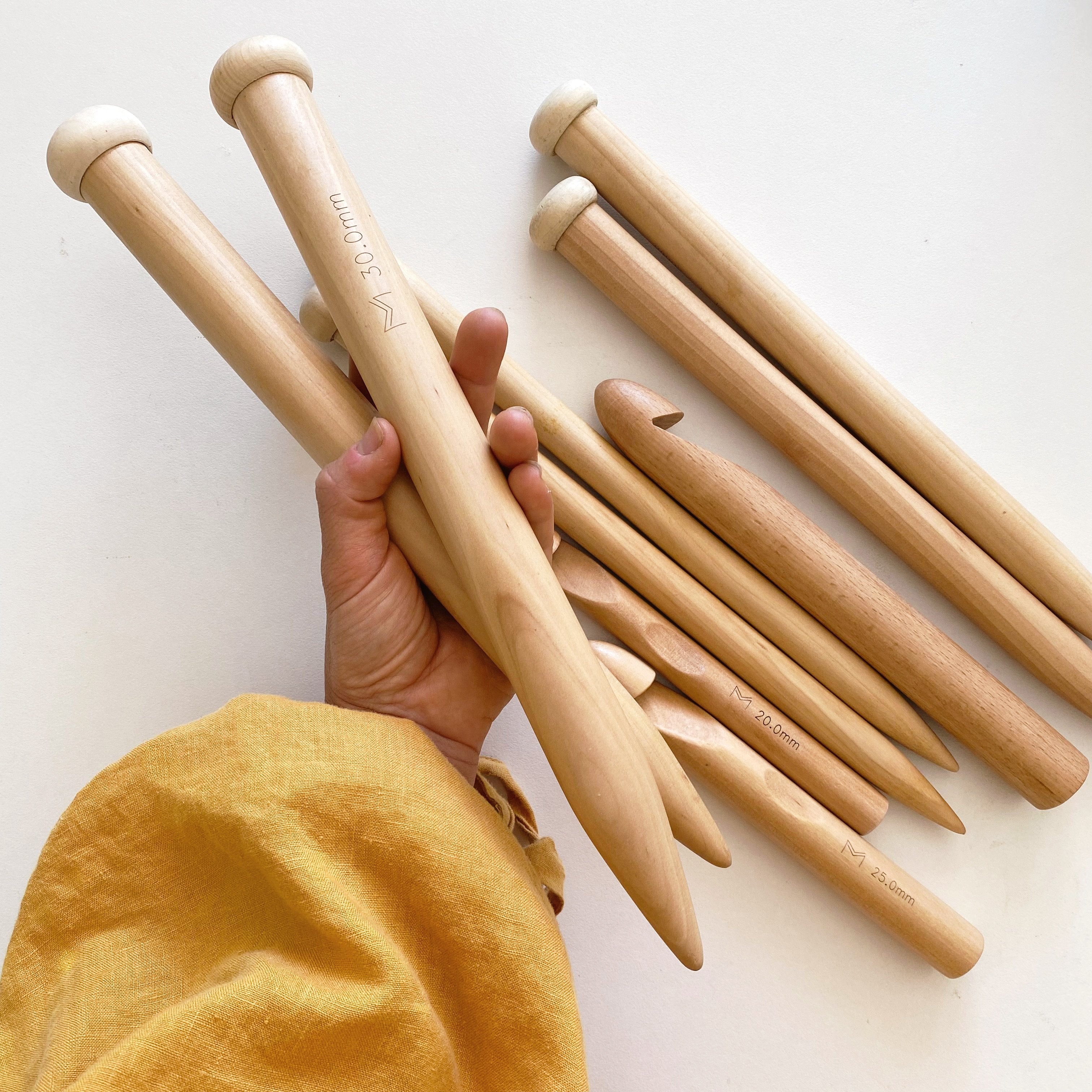 Mary Maker Studio Tools & Acceccories Big Knitting Needles macrame cotton macrame rope macrame workshop macrame patterns macrame