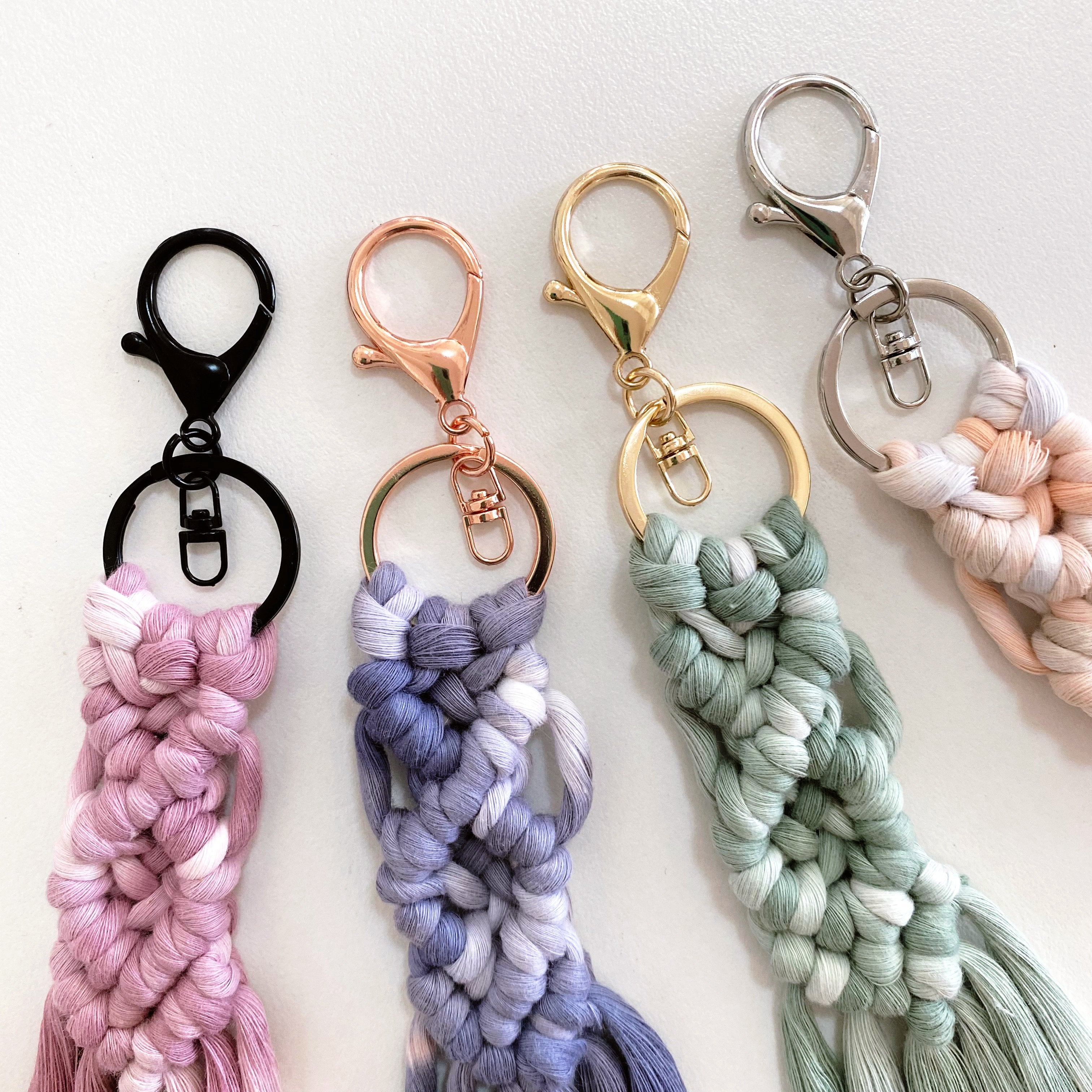 Mary Maker Studio Tools & Acceccories Key Rings macrame cotton macrame rope macrame workshop macrame patterns macrame