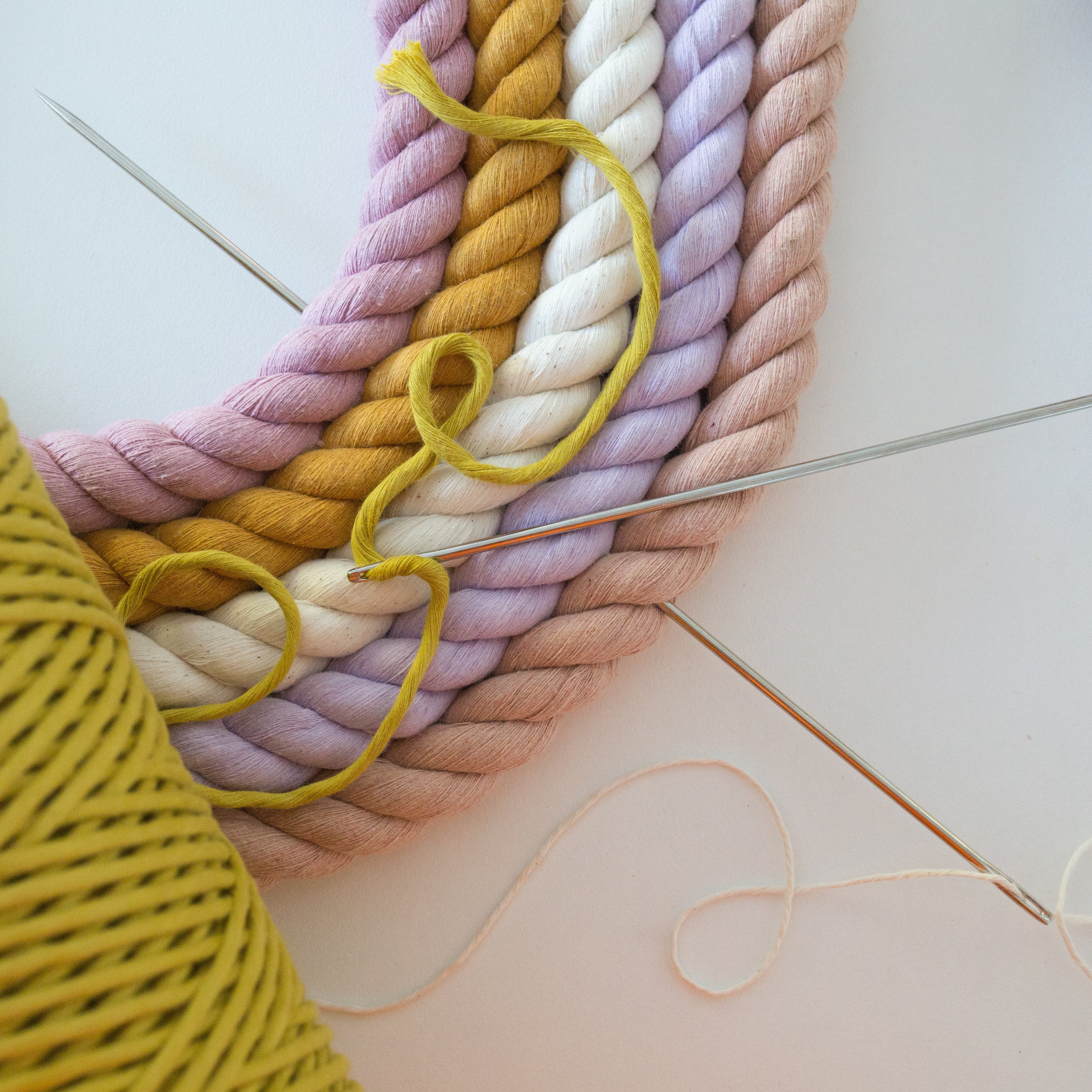 Mary Maker Studio Tools & Acceccories Long Needles macrame cotton macrame rope macrame workshop macrame patterns macrame