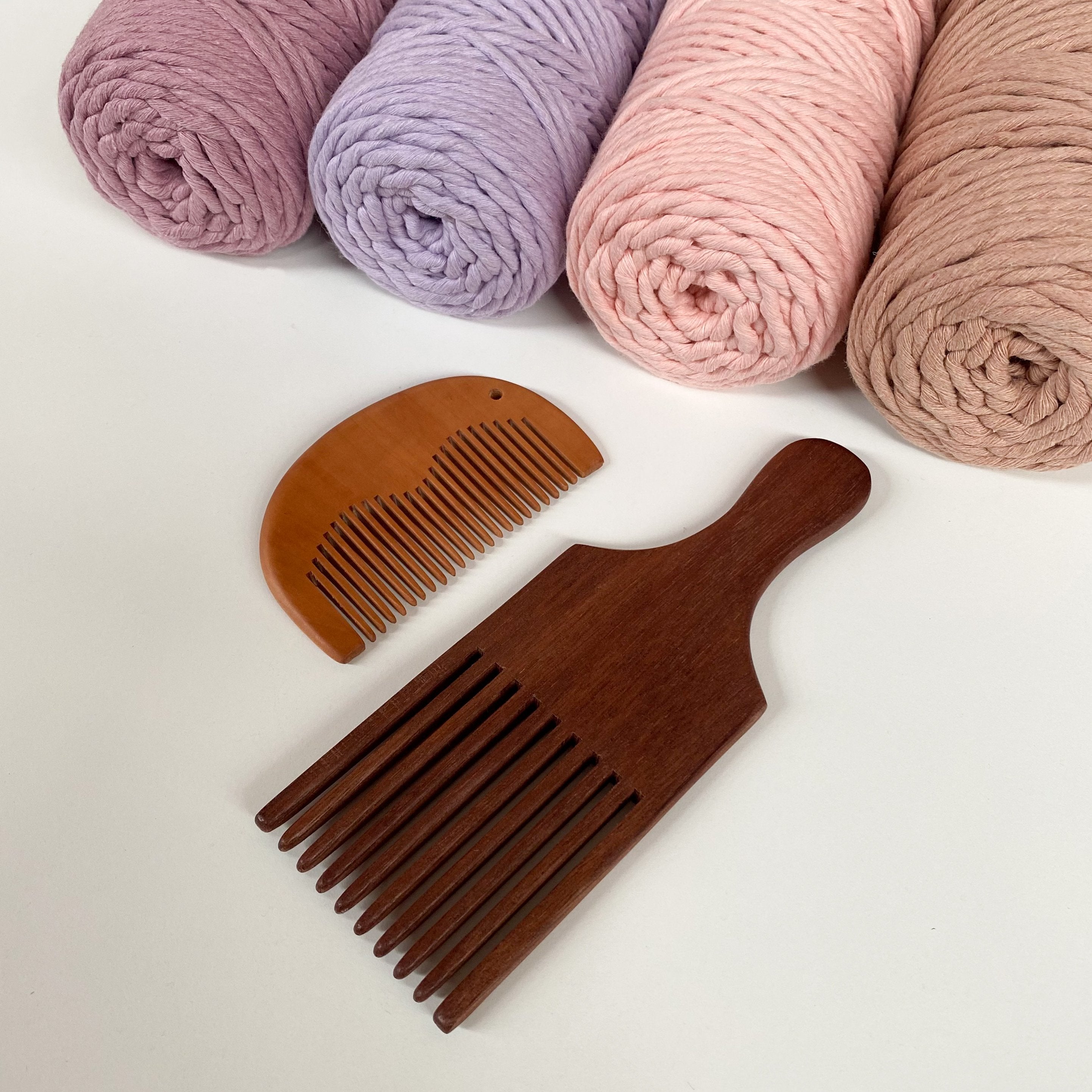 Mary Maker Studio Tools & Acceccories Weaving Comb macrame cotton macrame rope macrame workshop macrame patterns macrame