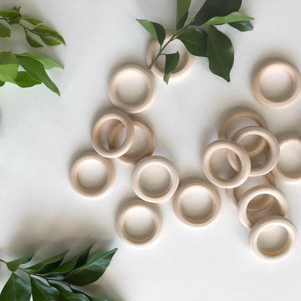 Mary Maker Studio Tools & Acceccories Wooden Rings macrame cotton macrame rope macrame workshop macrame patterns macrame