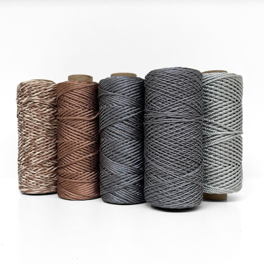 Cloud 9 Macrame String Bundle || Cool Metallics