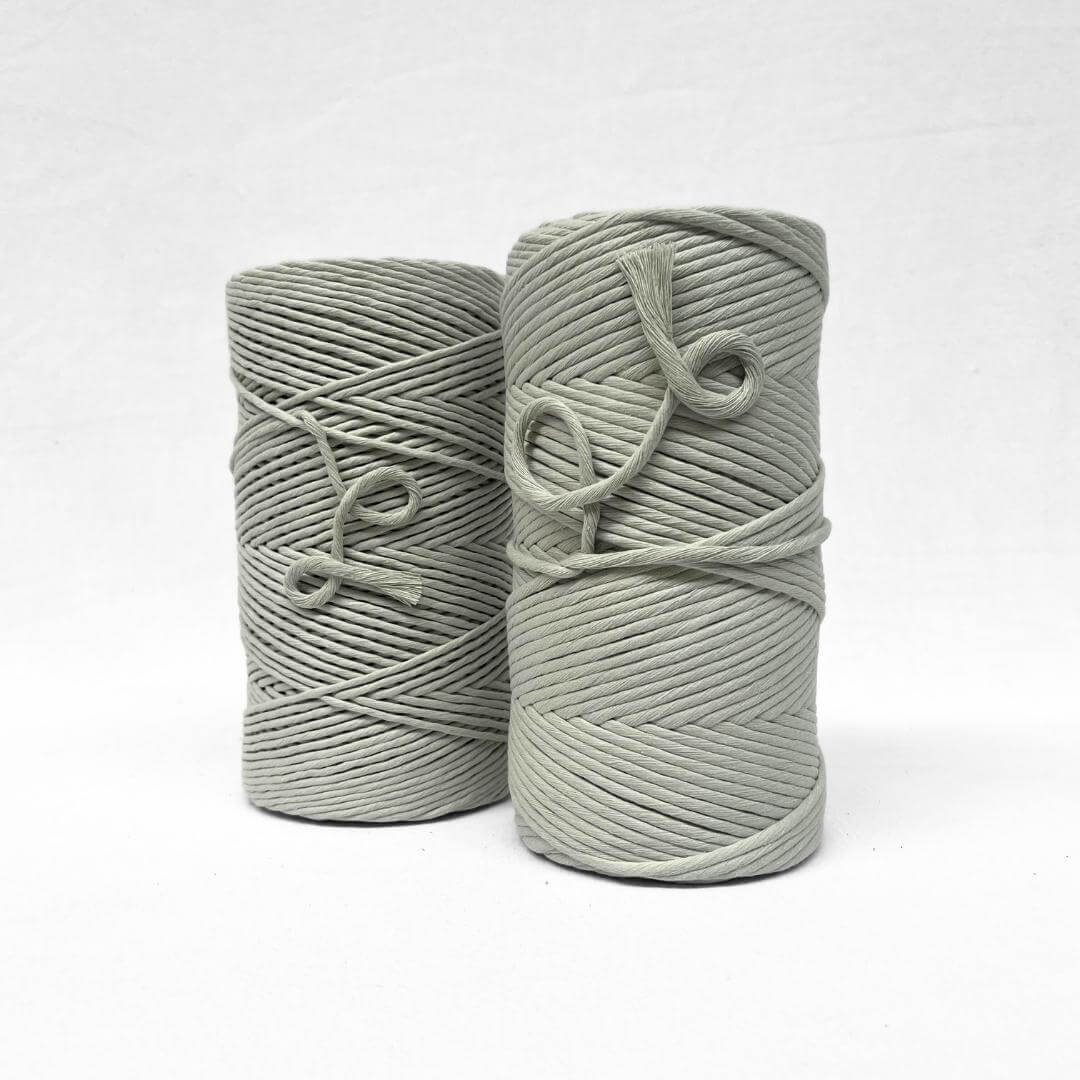 Patchwork String Green Recycled Luxe Macrame String // Mist Green Cotton Cord - Mary Maker ...