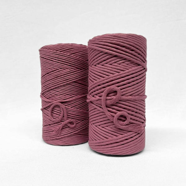 Recycled Luxe Macrame String // Plum Pink Cotton Cord - Mary Maker ...