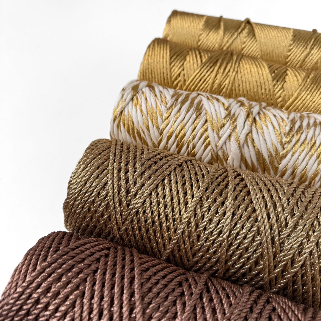 Cloud 9 Macrame String Bundle || Warm Metallics