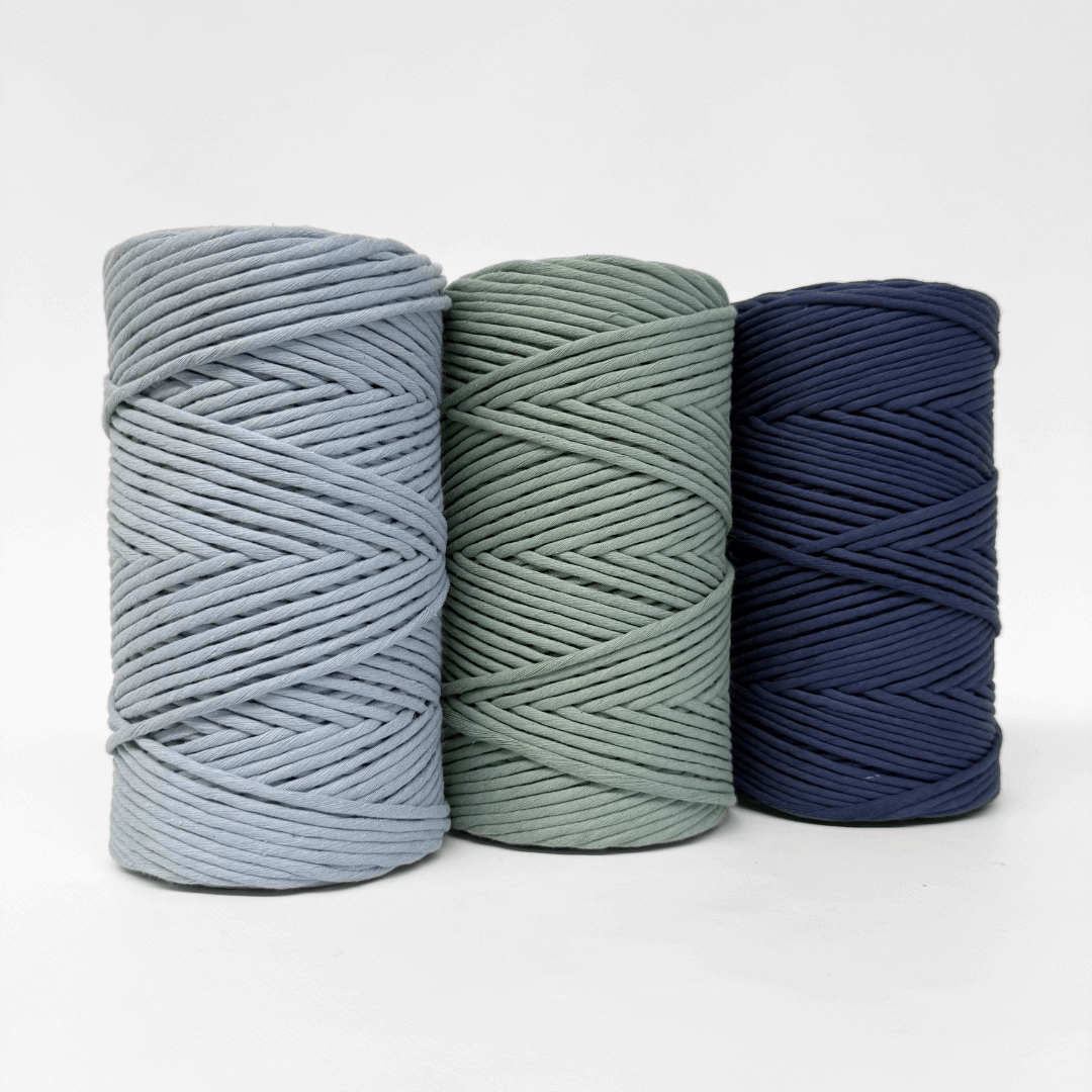Recycled Macrame String Bundle || Sea Glass