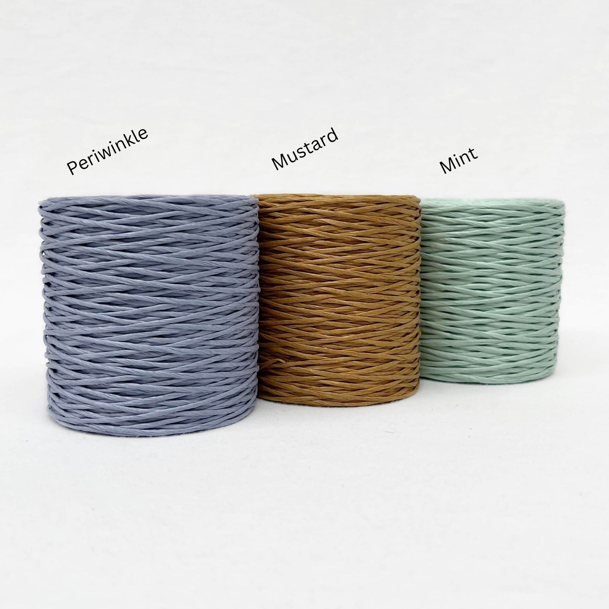 three colours of paper string in combination photo for diy craft 