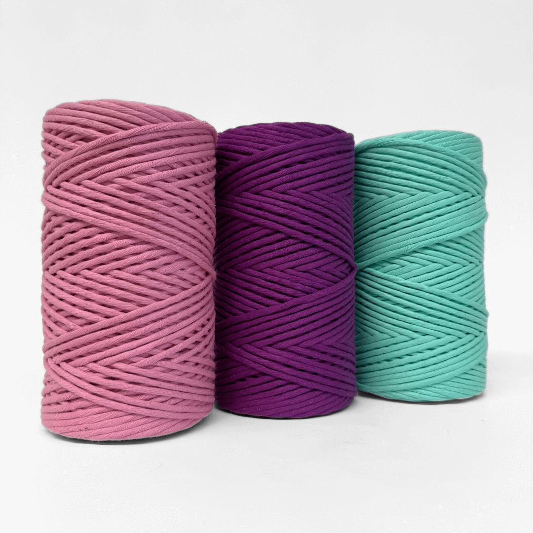 Recycled Macrame String Bundle || Bubblegum