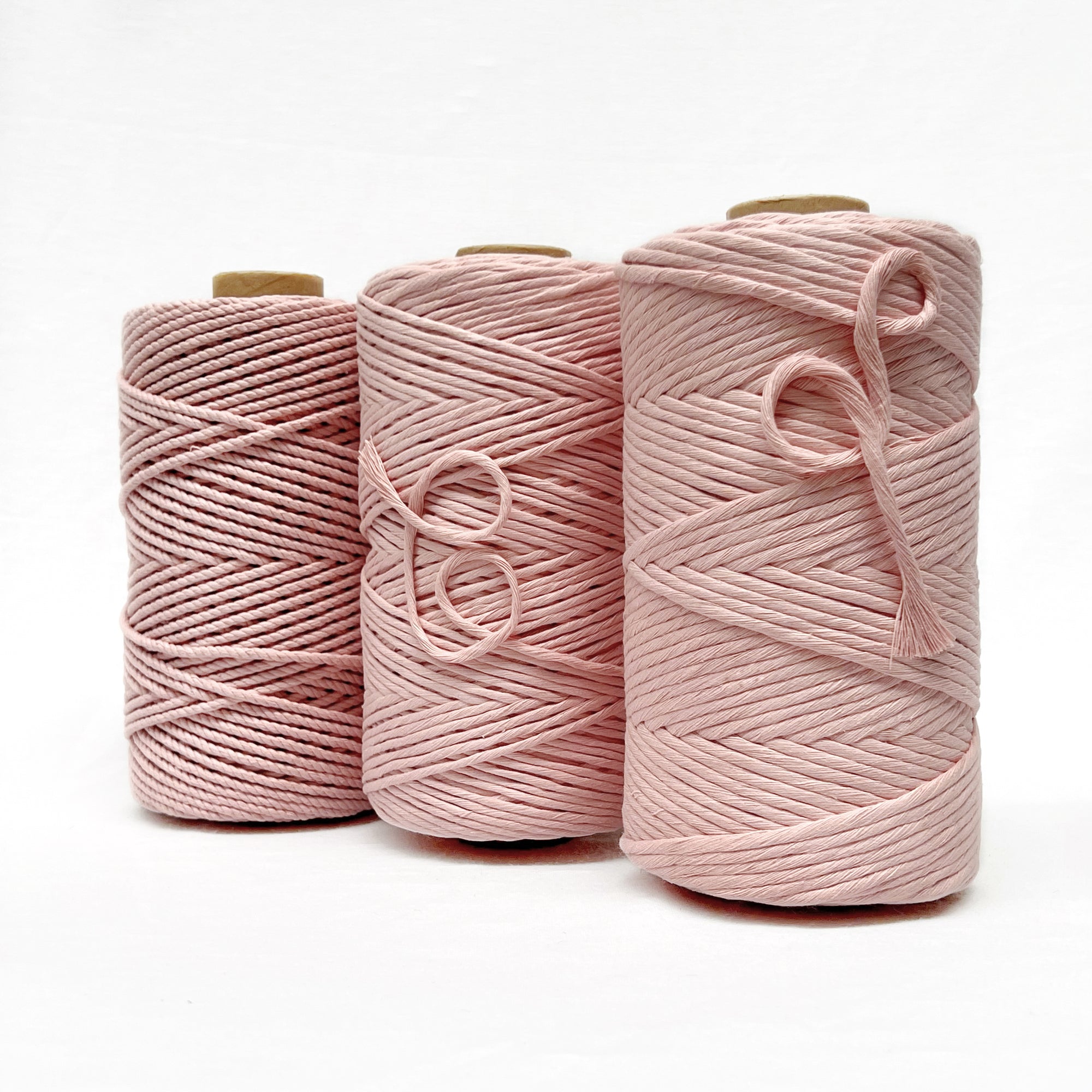 Recycled Luxe Macrame String // Powder Pink