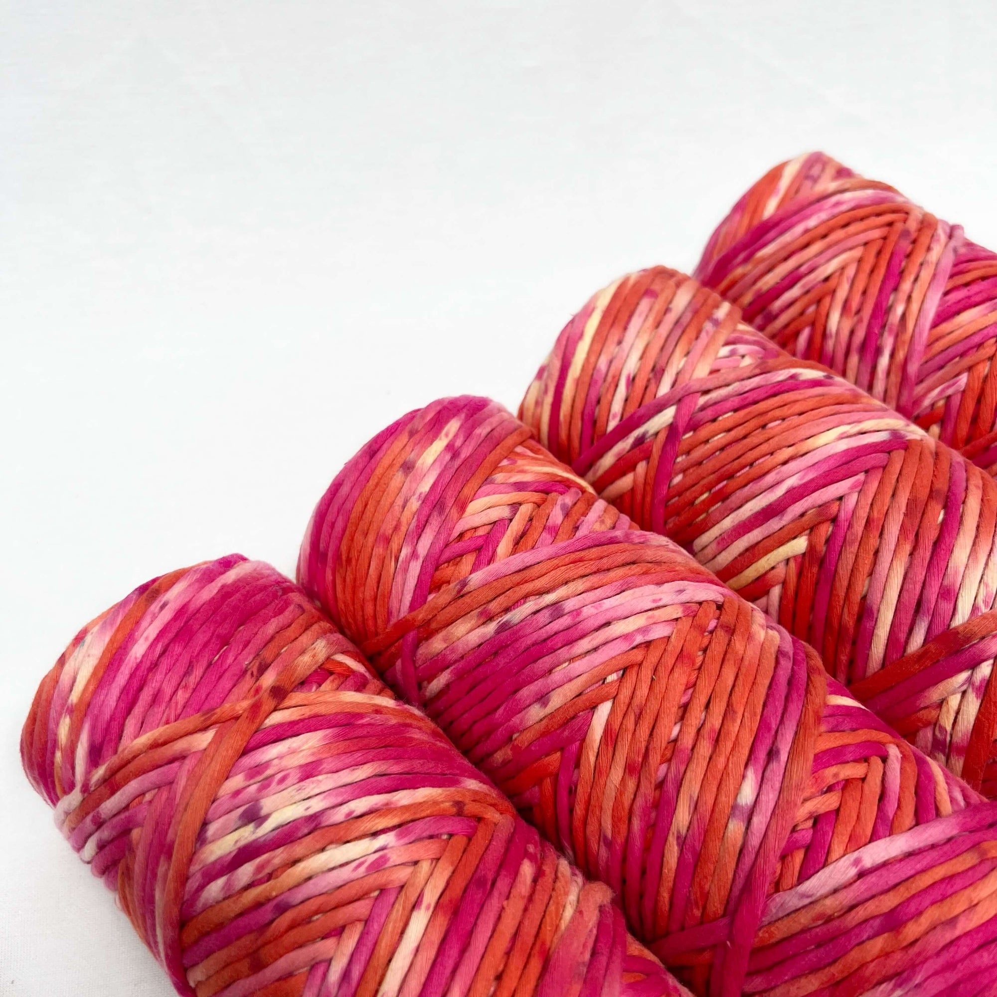 red orange and pink bold and bright macrame cord australia