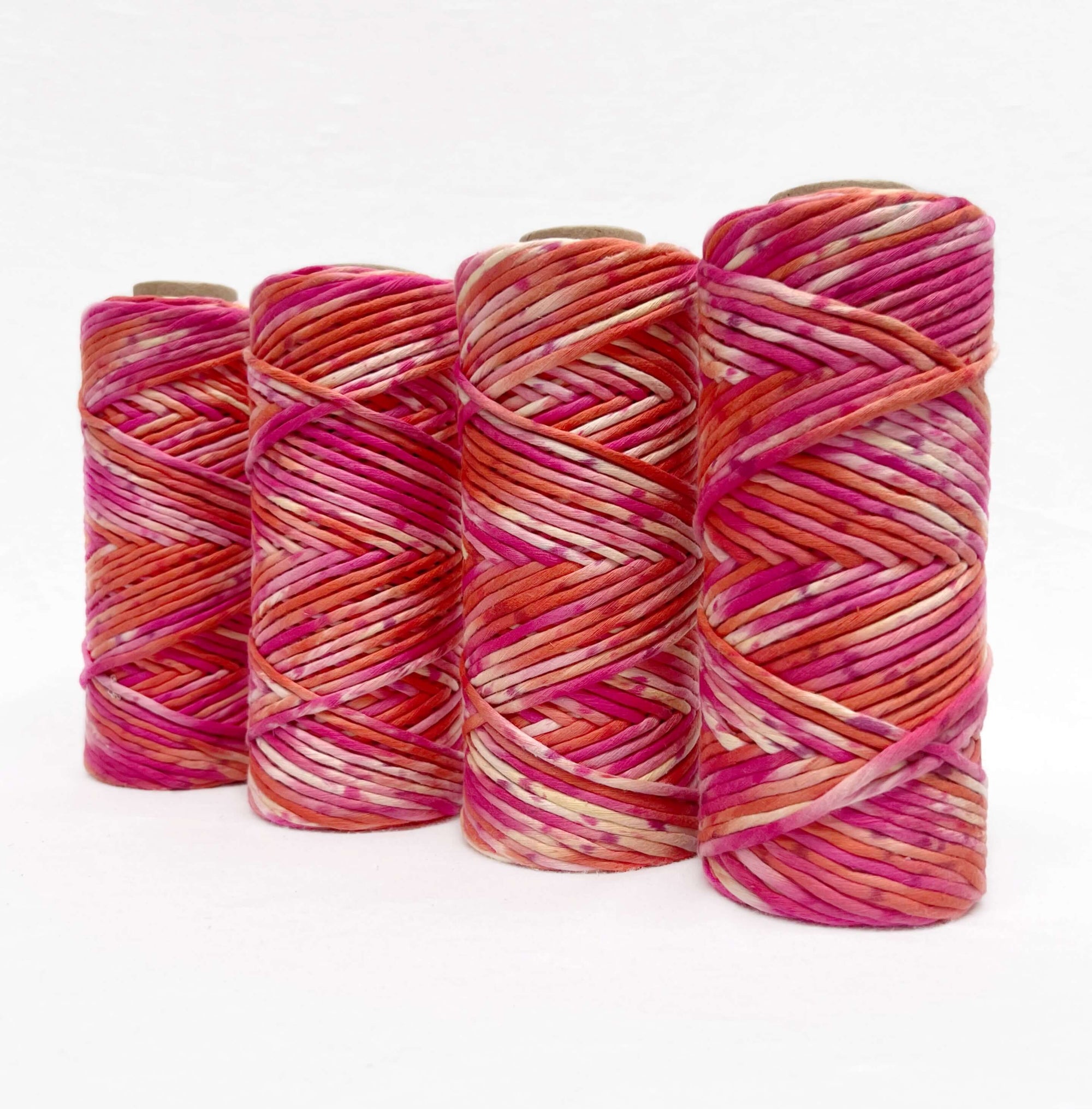 sunset colour macrame cord in 4mm string