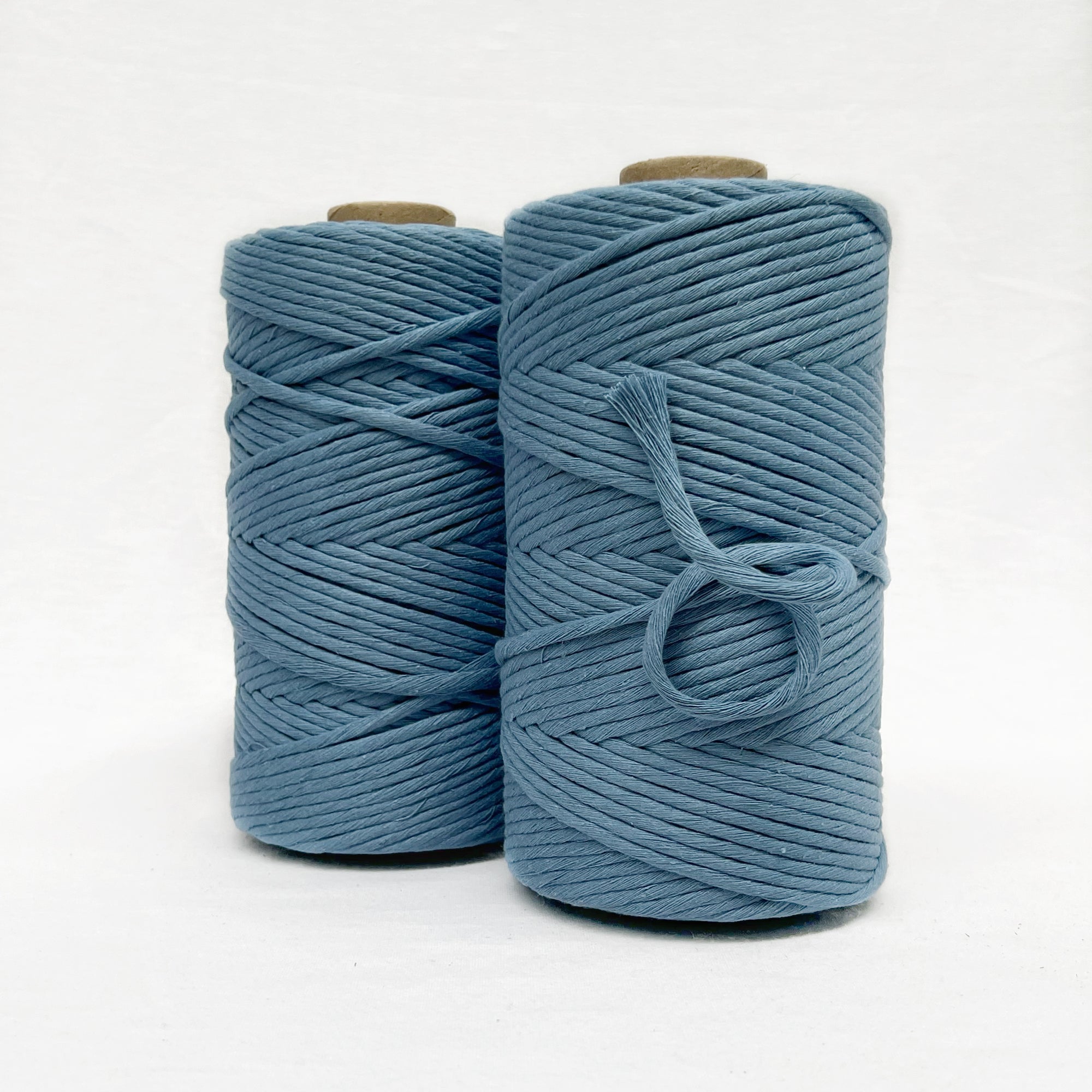 Recycled Luxe Macrame String // Faded Denim
