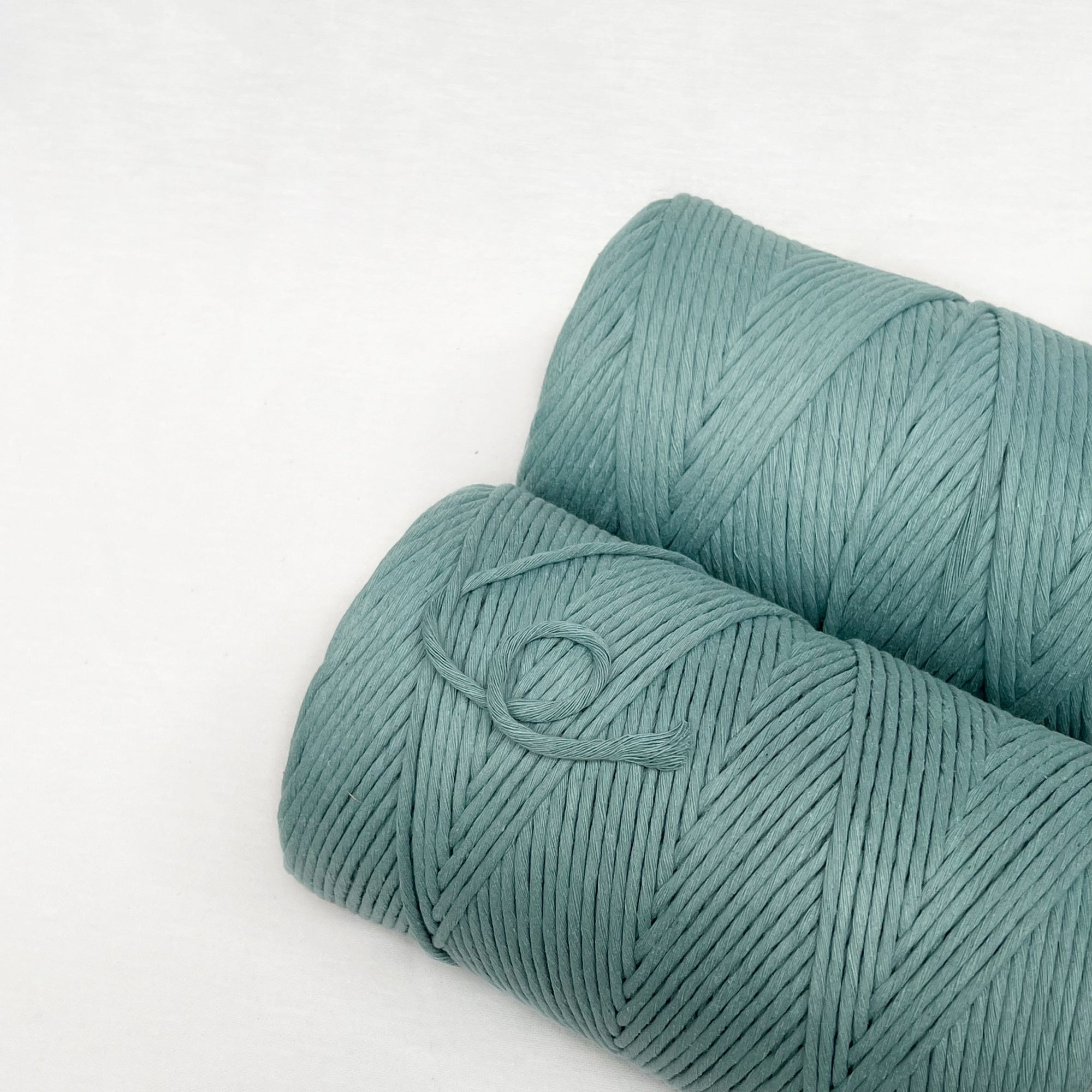 Recycled Luxe Macrame String // Teal