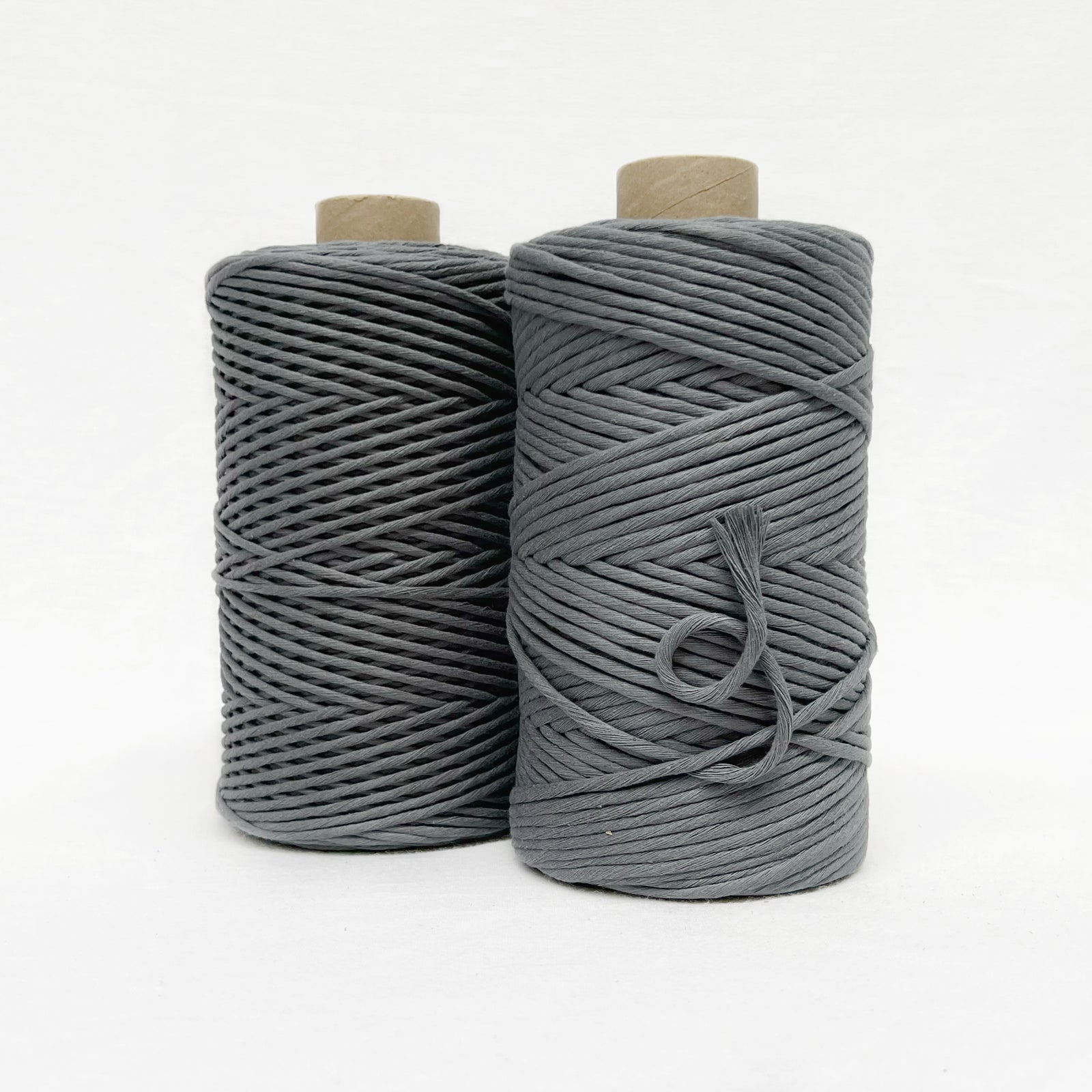 Recycled Luxe Macrame String // Lava Grey