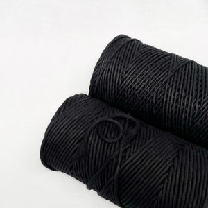 Recycled Luxe Macrame String // Black