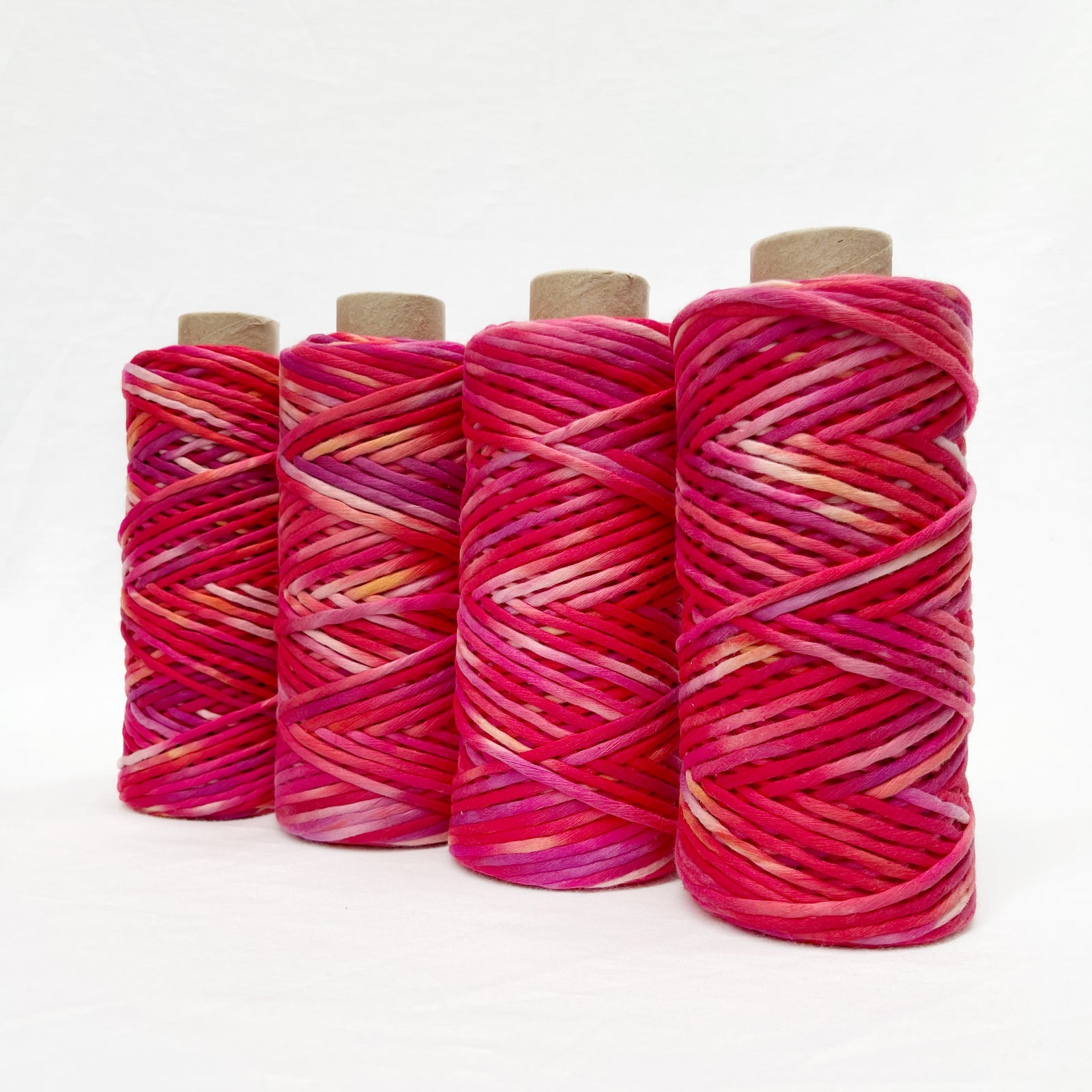 Hand Painted Macrame String // Pink Sunset