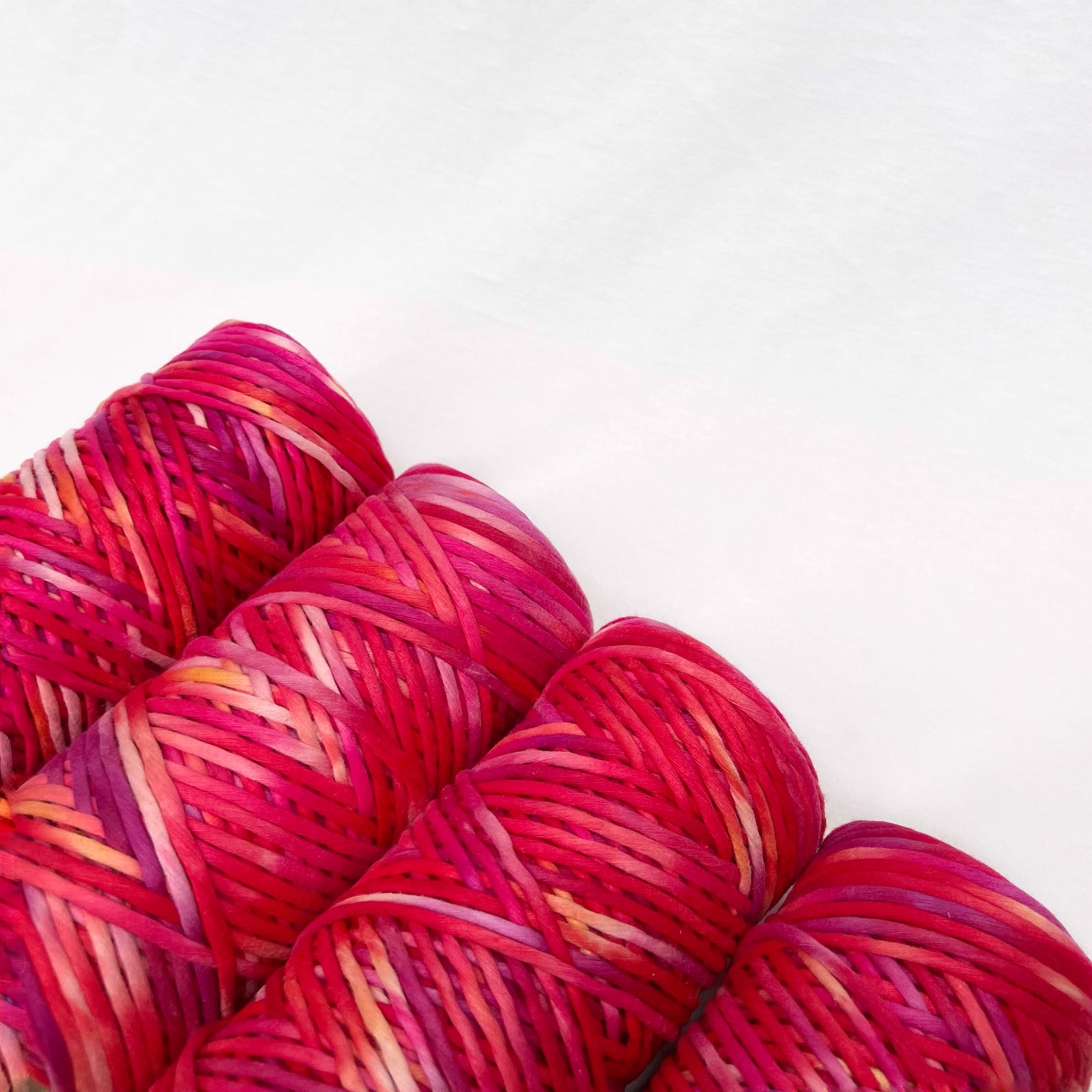 Hand Painted Macrame String // Pink Sunset