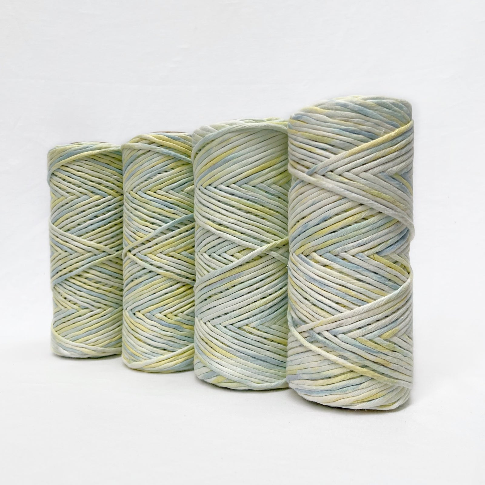 Hand Painted Macrame String // Pine Lime