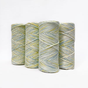 Hand Painted Macrame String // Pine Lime