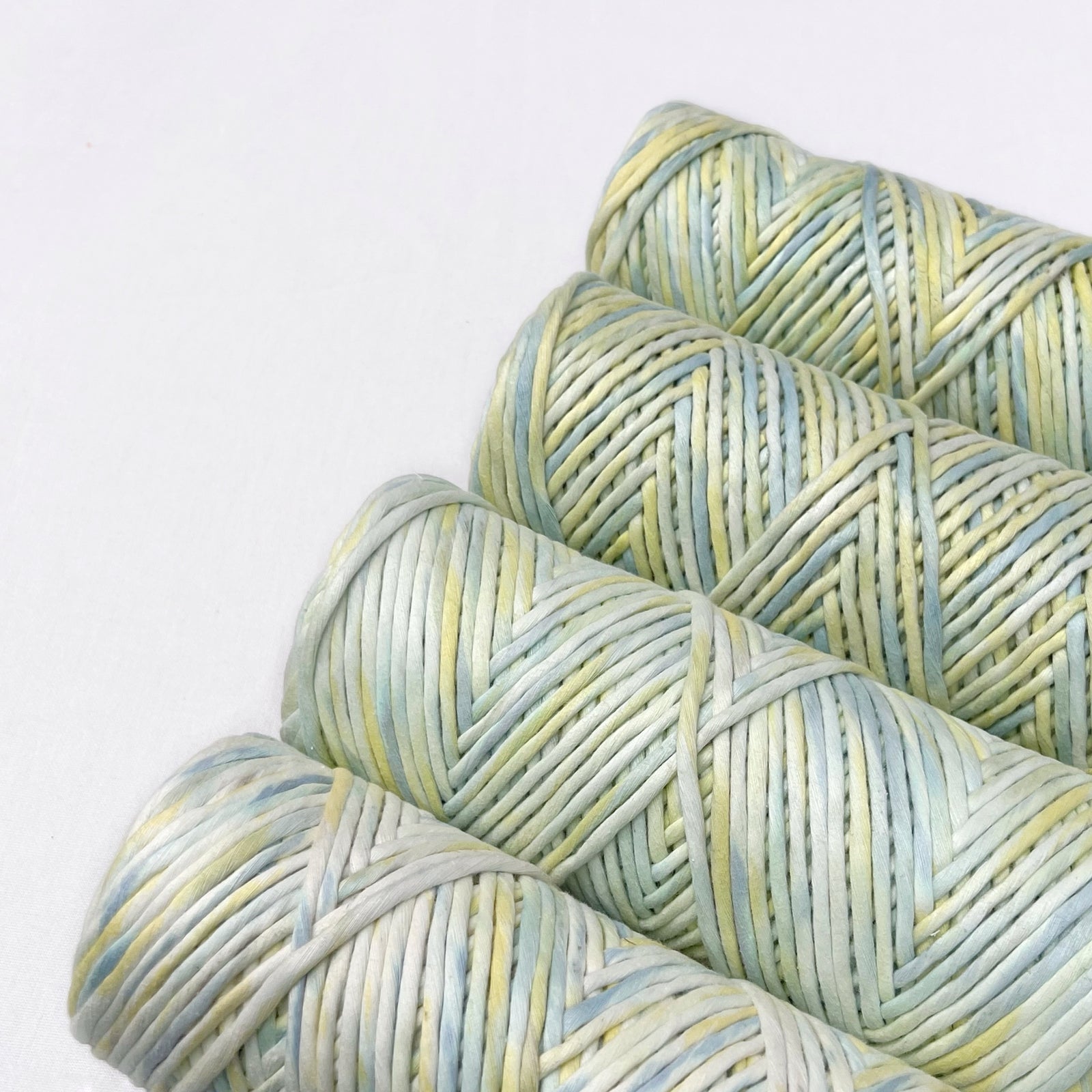 Hand Painted Macrame String // Pine Lime