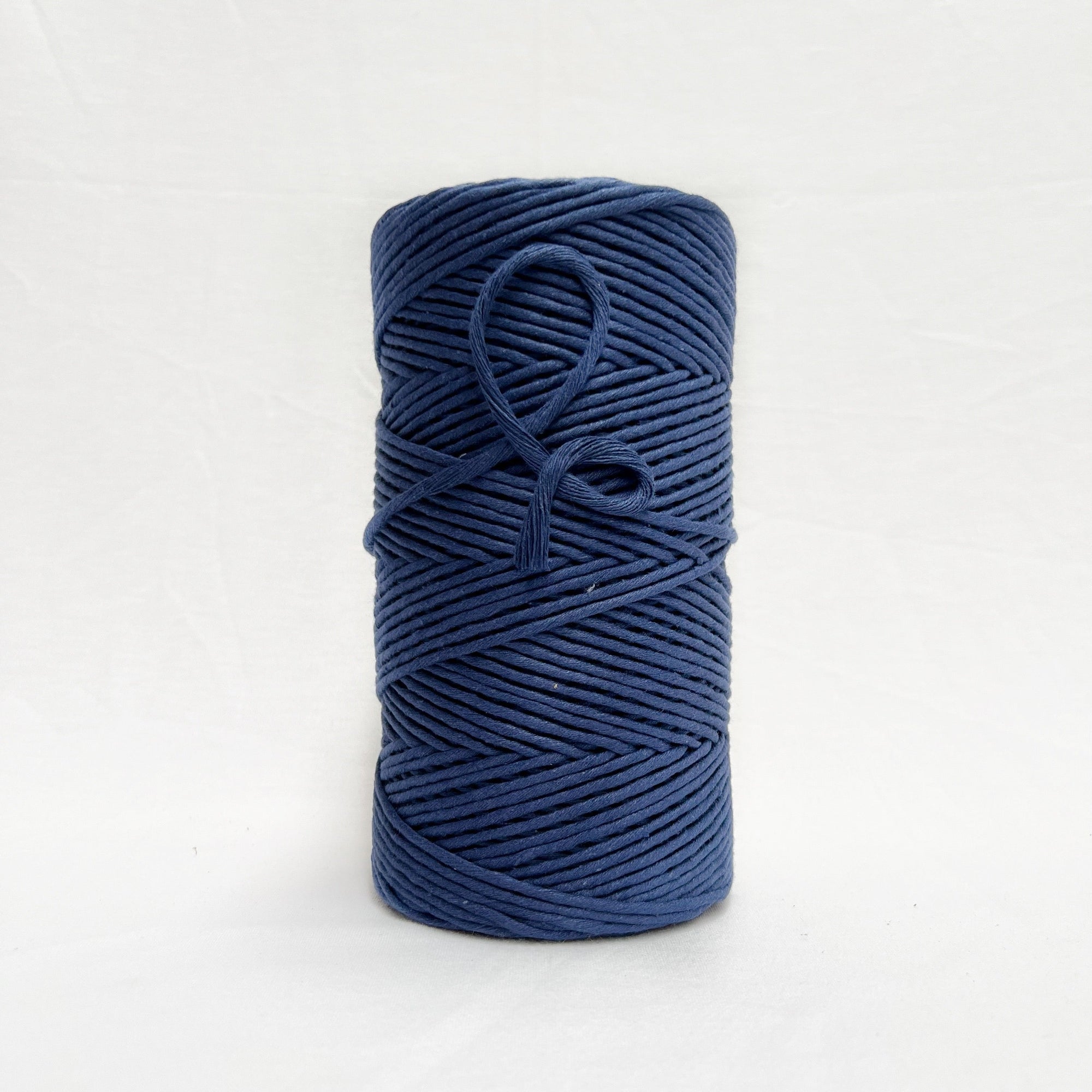 Mary Maker Studio 3mm 1kg Recycled Luxe Macrame String // Blue Depths macrame cotton macrame rope macrame workshop macrame patterns macrame