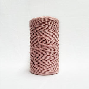 mary maker studio 1kg 5mm recycled cotton macrame string in crisp cherry blossom pink colour suitable for macrame workshops beginners and advanced artists