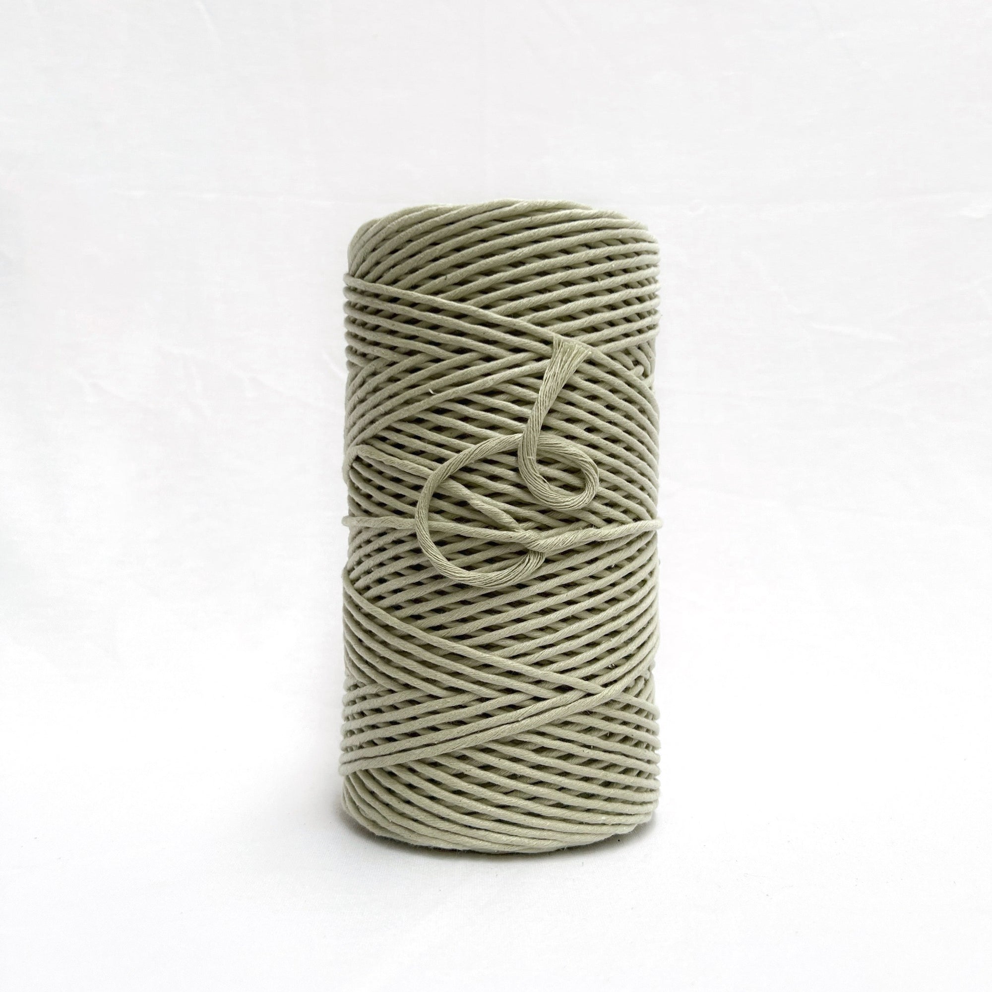 mary maker studio 1kg 5mm recycled cotton macrame string in soft green tea colour buy online for macrame workshops beginners and advanced artists