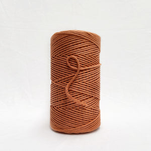 mary maker studio 1kg 5mm recycled cotton macrame string in warm rust maple colour buy online for macrame workshops beginners and advanced artists
