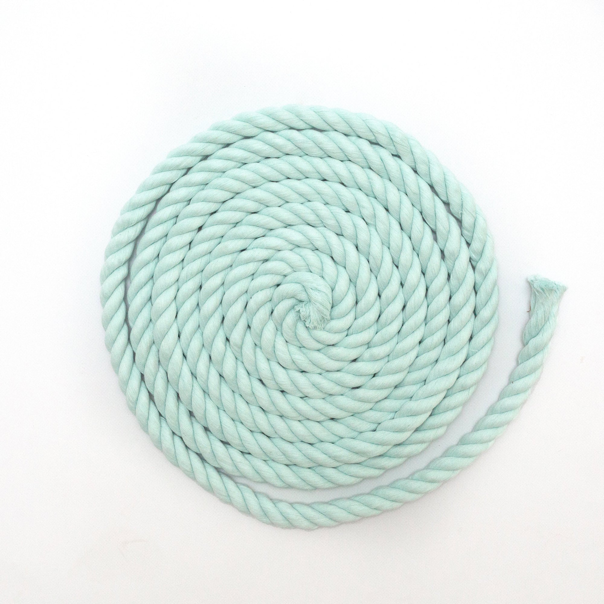Mary Maker Studio 3Ply Twisted Rope Mint 1m 20mm Coloured Macrame Rope macrame cotton macrame rope macrame workshop macrame patterns macrame