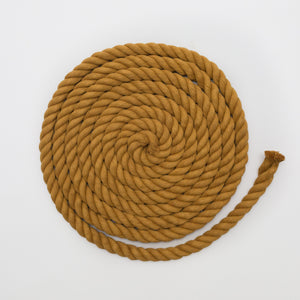 Mary Maker Studio 3Ply Twisted Rope Mustard 1m 20mm Coloured Macrame Rope macrame cotton macrame rope macrame workshop macrame patterns macrame