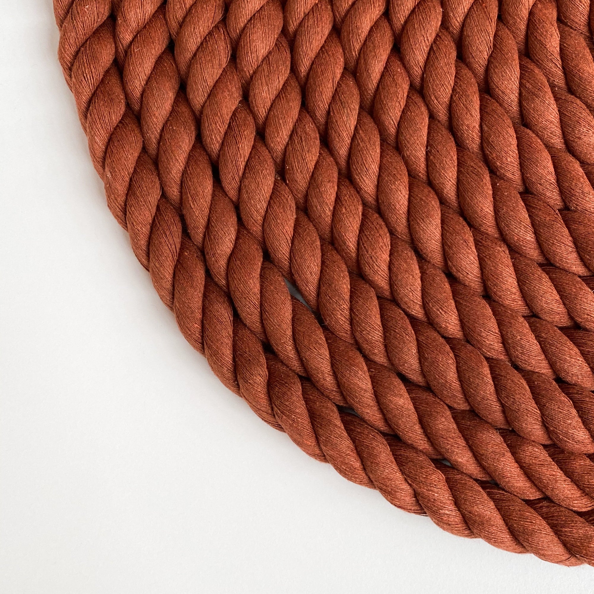 Mary Maker Studio 3Ply Twisted Rope Rust 1m 15mm Coloured Macrame Rope macrame cotton macrame rope macrame workshop macrame patterns macrame