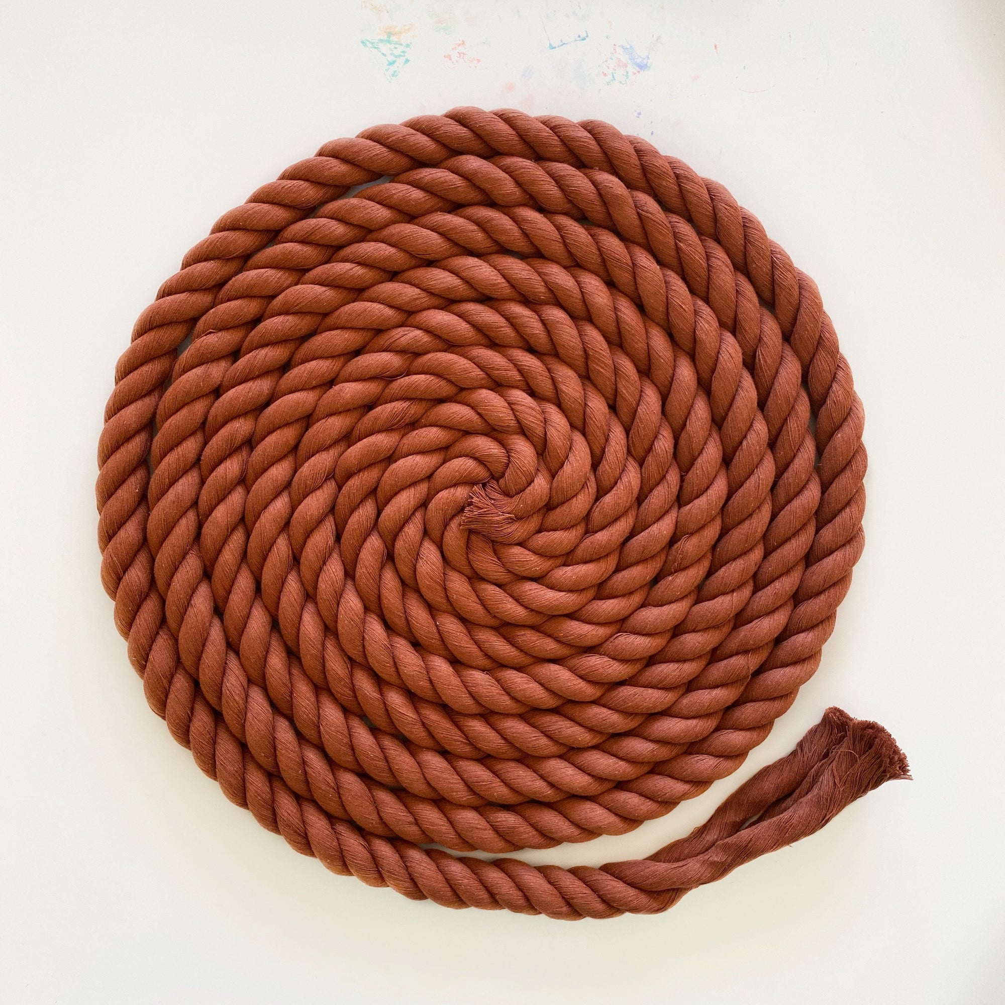 Mary Maker Studio 3Ply Twisted Rope Rust 1m 20mm Coloured Macrame Rope macrame cotton macrame rope macrame workshop macrame patterns macrame