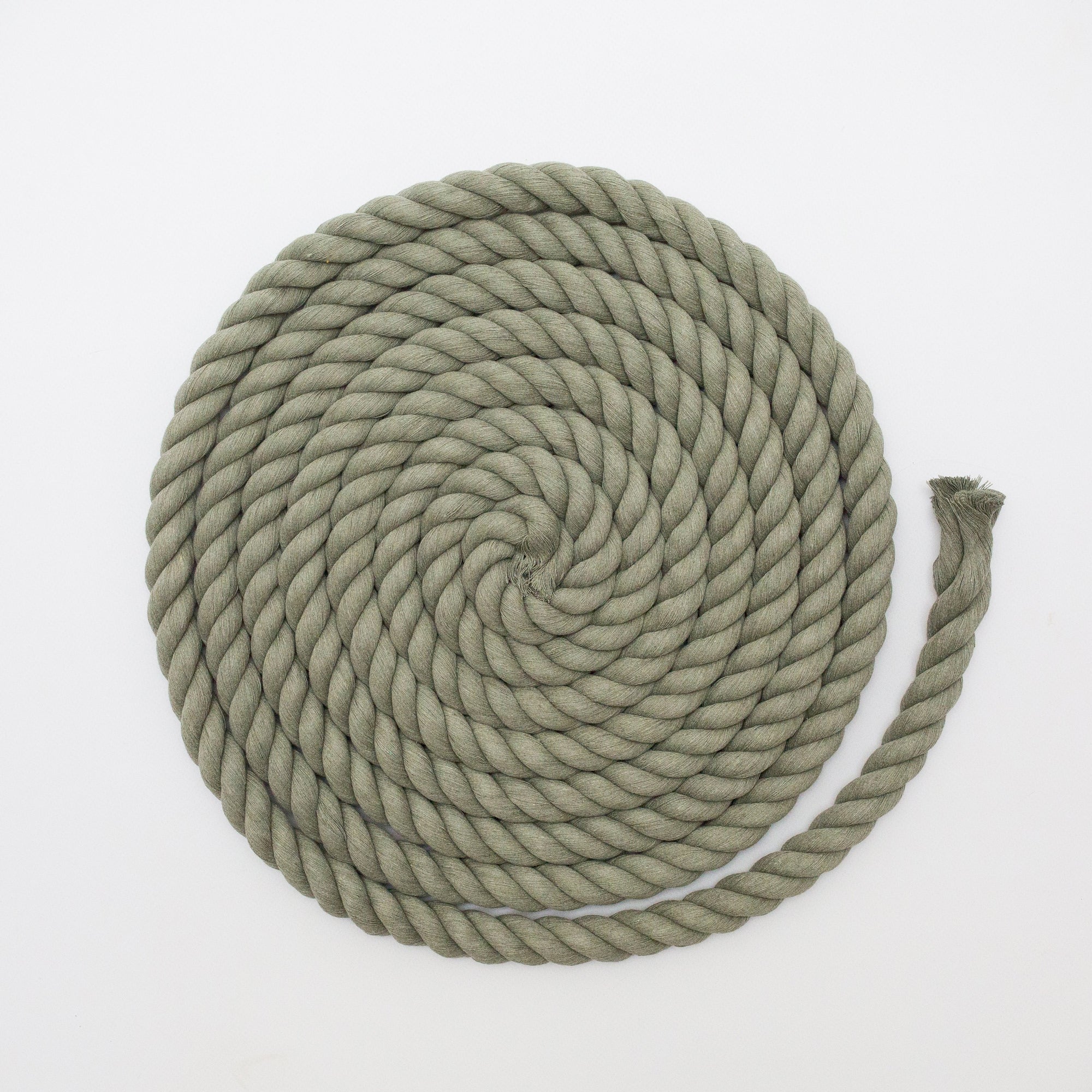 Mary Maker Studio 3Ply Twisted Rope Sage 1m 20mm Coloured Macrame Rope macrame cotton macrame rope macrame workshop macrame patterns macrame