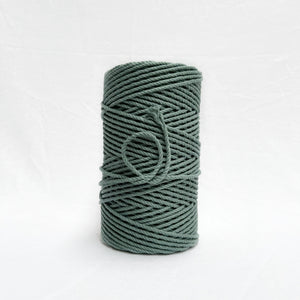 mary maker studio 1kg 4mm recycled cotton macrame rope in deep winter green colour suitable for macrame workshops beginners and advanced artists