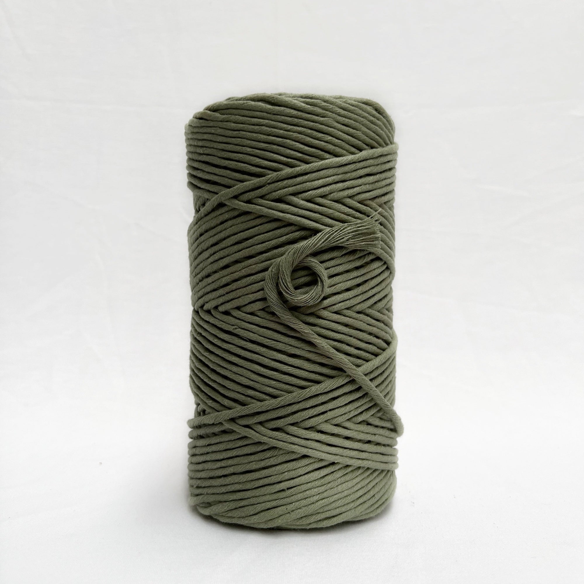mary maker studio 1kg 5mm recycled cotton macrame string in vintage desert sage colour buy online for macrame workshops beginners and advanced artists