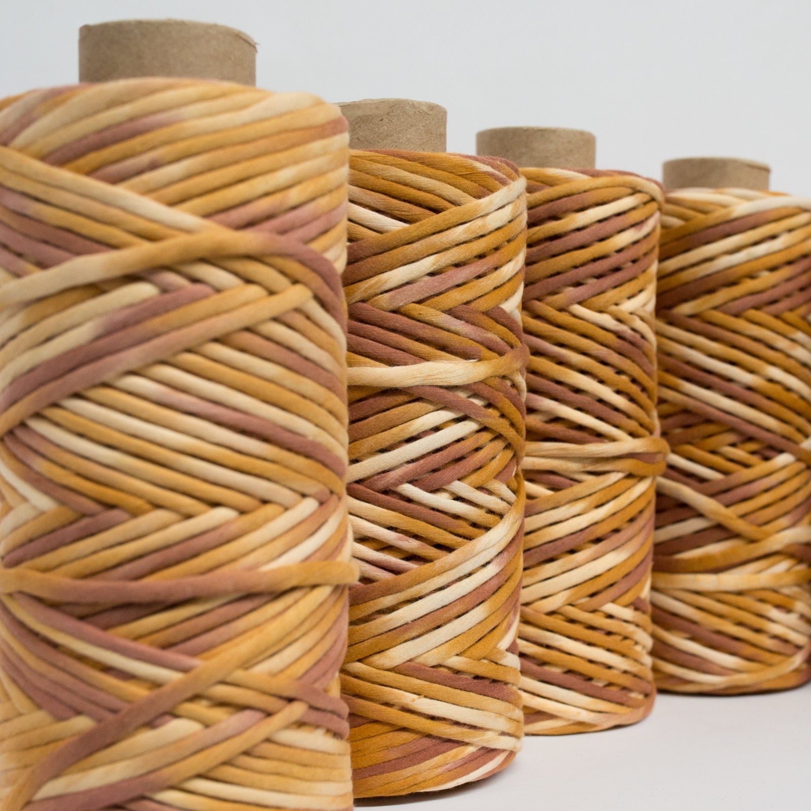 Mary Maker Studio Cloud 9 Cotton 500g Hand Painted Macrame String // Butterscotch macrame cotton macrame rope macrame workshop macrame patterns macrame