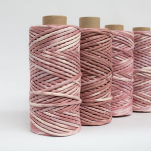 Mary Maker Studio Cloud 9 Cotton 500g Hand Painted Macrame String // Old Rose macrame cotton macrame rope macrame workshop macrame patterns macrame