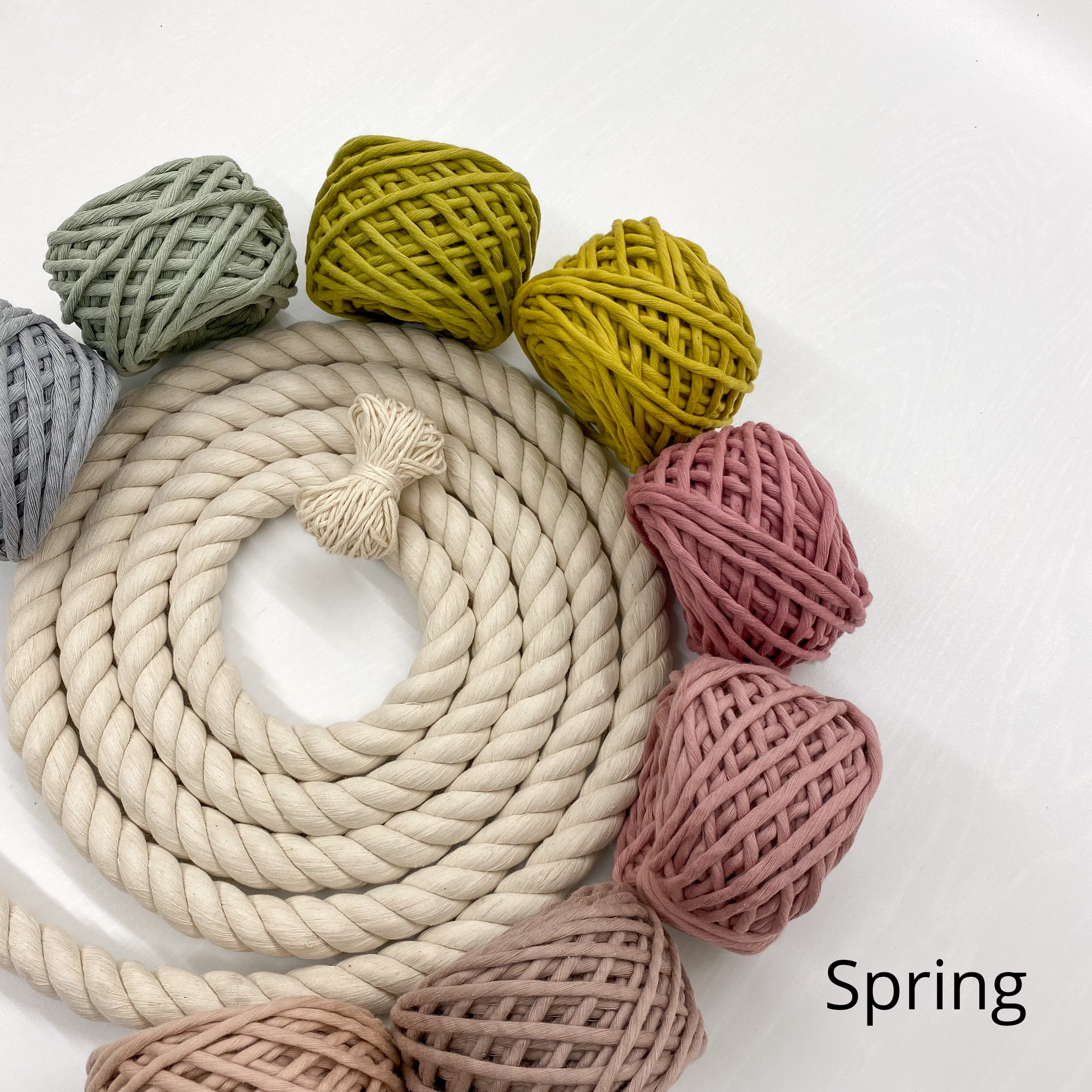 Mary Maker Studio DIY Macrame Rainbow Kit + Pattern macrame cotton macrame rope macrame workshop macrame patterns macrame
