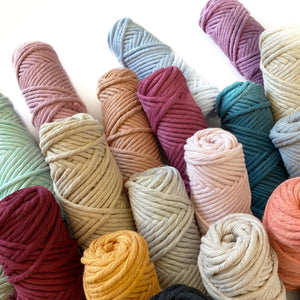 Mary Maker Studio Luxe Colour Cotton 3mm Minis - Luxe Cotton String (50 Colours) macrame cotton macrame rope macrame workshop macrame patterns macrame
