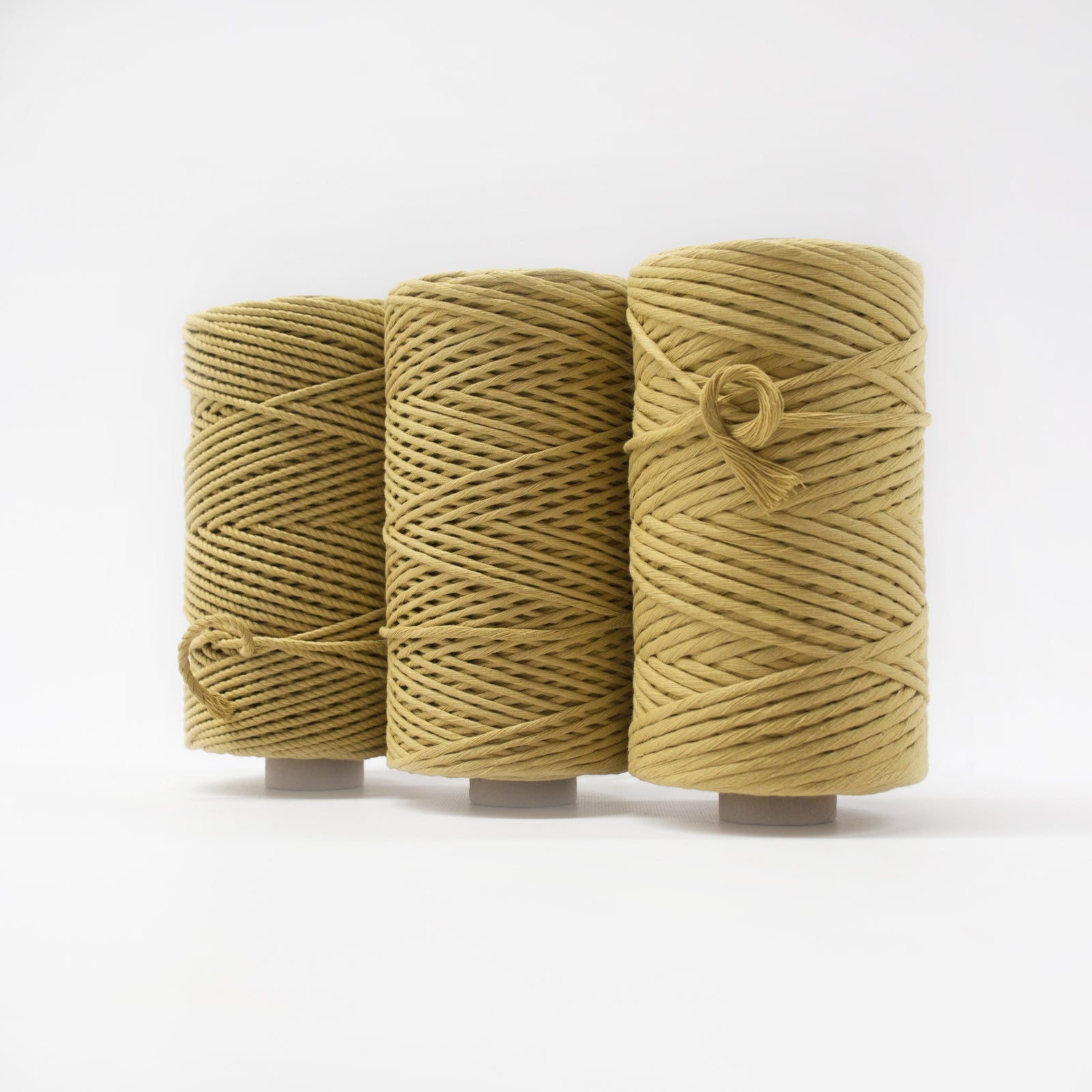 Mary Maker Studio Luxe Colour Cotton 4mm 1KG Recycled Luxe Macrame Rope // Antique Gold macrame cotton macrame rope macrame workshop macrame patterns macrame