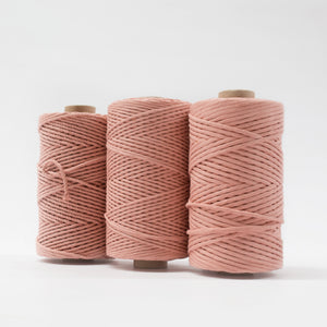 Mary Maker Studio Luxe Colour Cotton 4mm 1KG Recycled Luxe Macrame Rope // Blossom macrame cotton macrame rope macrame workshop macrame patterns macrame
