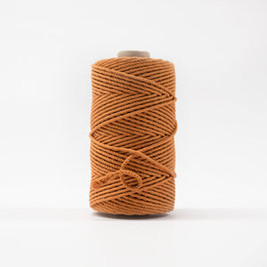 Mary Maker Studio Luxe Colour Cotton 4mm 1KG Recycled Luxe Macrame Rope // Caramel macrame cotton macrame rope macrame workshop macrame patterns macrame