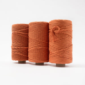 Mary Maker Studio Luxe Colour Cotton 4mm 1KG Recycled Luxe Macrame Rope // Citrine macrame cotton macrame rope macrame workshop macrame patterns macrame