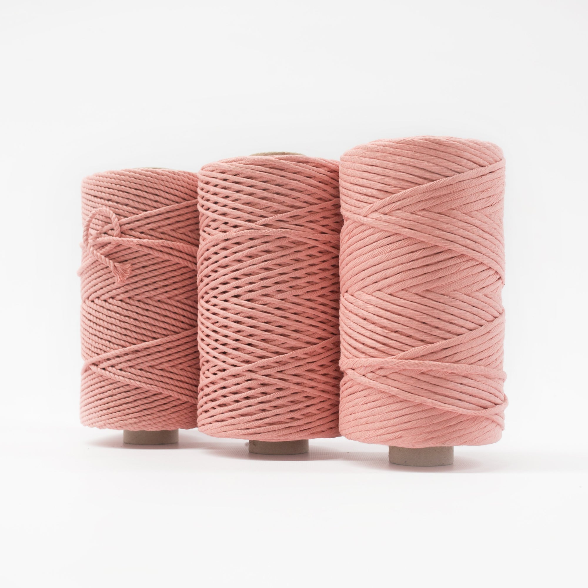 Mary Maker Studio Luxe Colour Cotton 4mm 1KG Recycled Luxe Macrame Rope // Coral macrame cotton macrame rope macrame workshop macrame patterns macrame