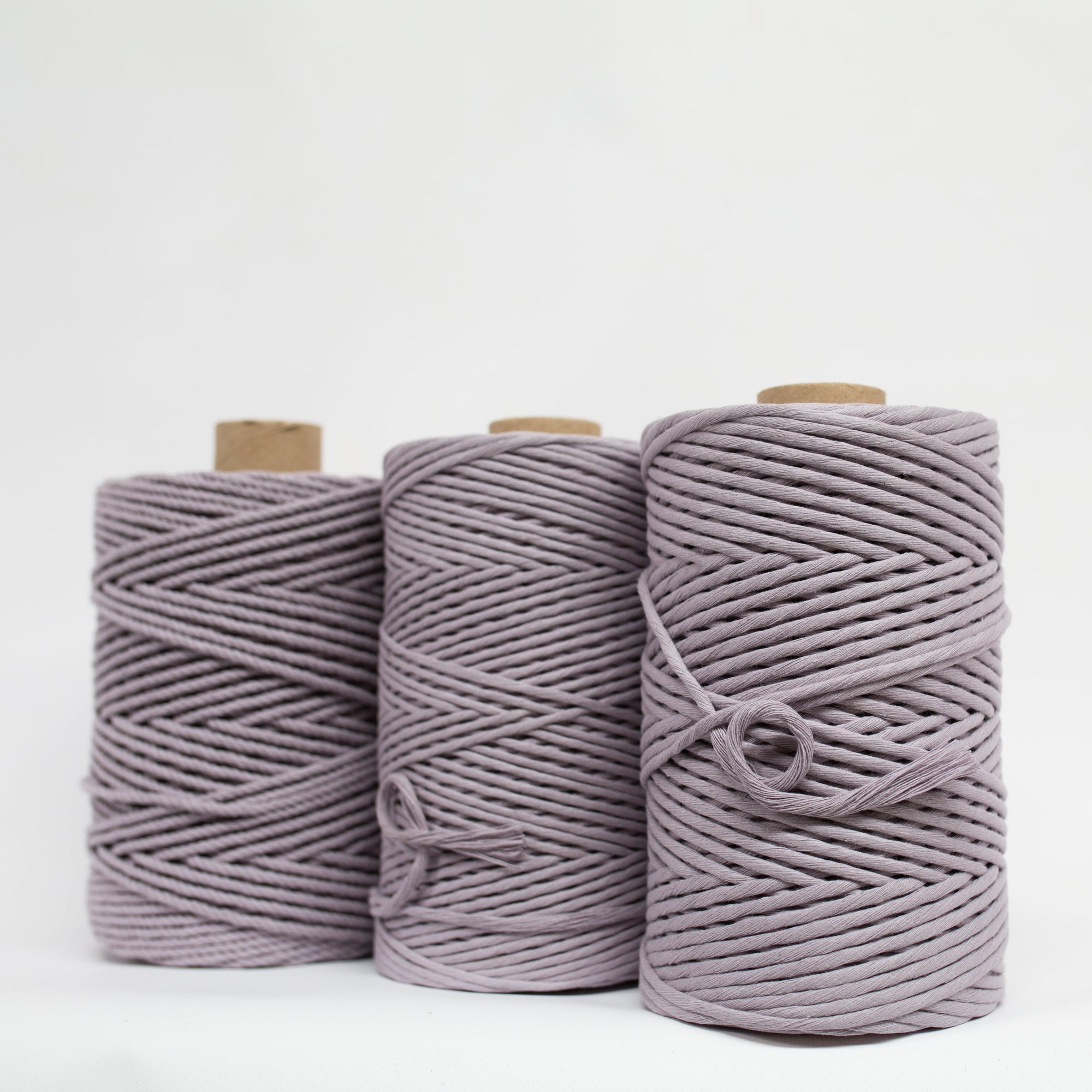 Mary Maker Studio Luxe Colour Cotton 4mm 1KG Recycled Luxe Macrame Rope // Hydrangea macrame cotton macrame rope macrame workshop macrame patterns macrame